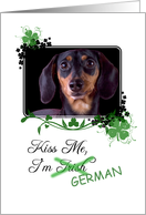 Kiss Me, I’m Irish (German)! - St Patrick’s Day card