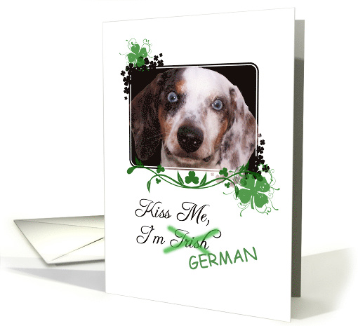Kiss Me, I'm Irish (German)! - St Patrick's Day card (772251)