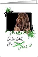 Kiss Me, I’m Irish (English)! - St Patrick’s Day card