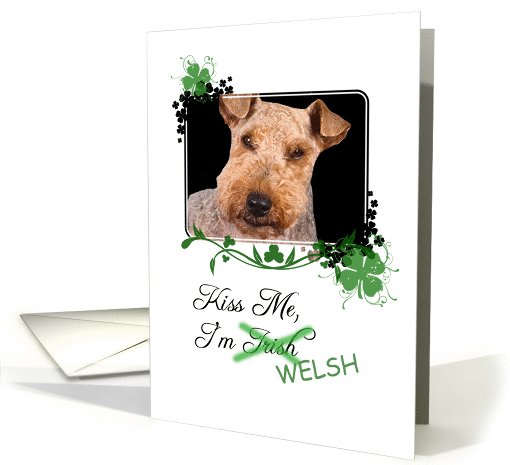 Kiss Me, I'm Irish (Welsh)! - St Patrick's Day card (772267)