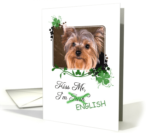 Kiss Me, I'm Irish (English) - St Patrick's Day card (772402)