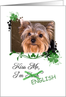 Kiss Me, I’m Irish (English) - St Patrick’s Day card