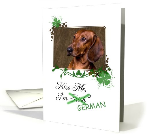 Kiss Me, I'm Irish (German) - St Patrick's Day card (772452)