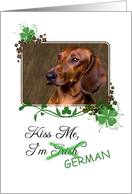 Kiss Me, I’m Irish (German) - St Patrick’s Day card