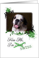 Kiss Me, I’m Irish (Swiss) - St Patrick’s Day card