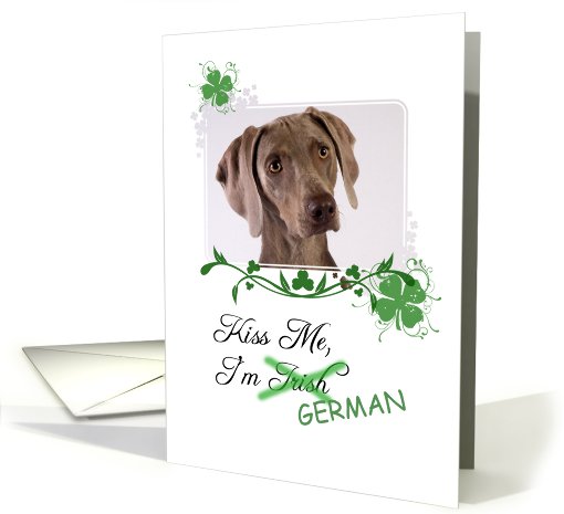 Kiss Me, I'm Irish (German) - St Patrick's Day card (772479)