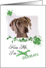 Kiss Me, I’m Irish (German) - St Patrick’s Day card