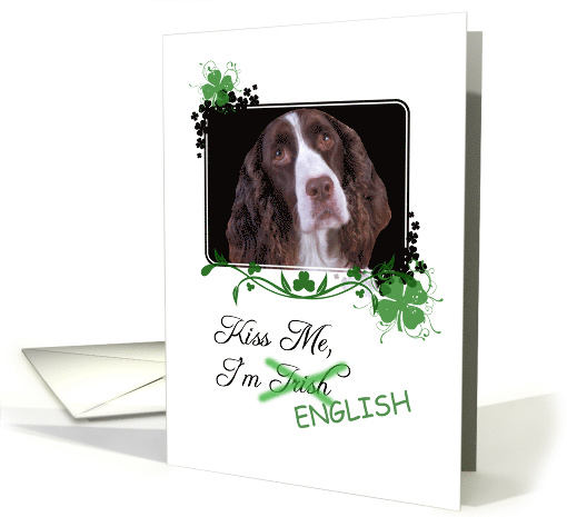 Kiss Me, I'm Irish (English) - St Patrick's Day card (772503)