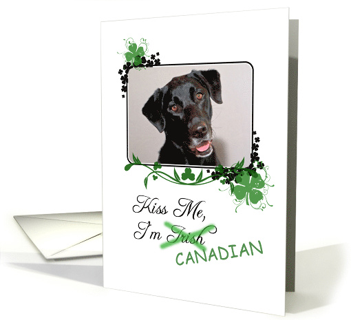 Kiss Me, I'm Irish (Canadian)! - St Patrick's Day card (772993)