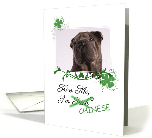 Kiss Me, I'm Irish (Chinese)! - St Patrick's Day card (773312)