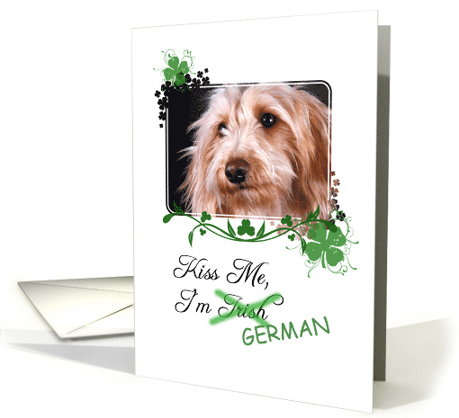 Kiss Me, I'm Irish (German)! - St Patrick's Day card (773382)