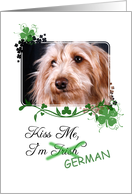 Kiss Me, I’m Irish (German)! - St Patrick’s Day card