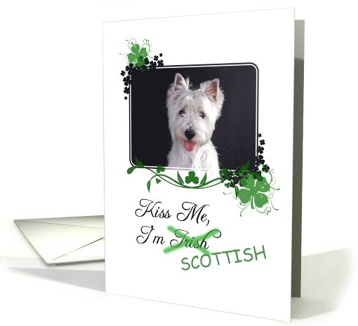 Kiss Me, I'm Irish (Scottish)! - St Patrick's Day card (773404)