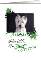 Kiss Me, I’m Irish (Scottish)! - St Patrick’s Day card