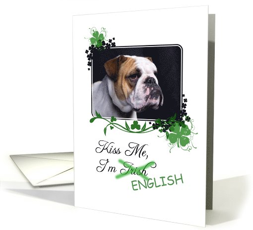 Kiss Me, I'm Irish (English)! - St Patrick's Day card (773429)