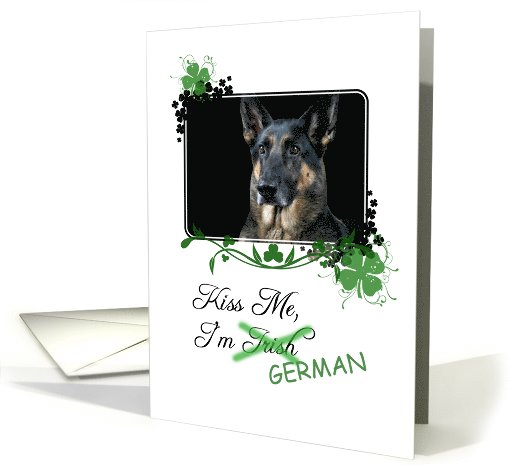 Kiss Me, I'm Irish (German)! - St Patrick's Day card (774510)