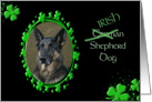 St Patrick’s Greeting Card - (Irish) German Shepherd Dog card