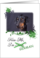 Kiss Me, I’m Irish (German)! - St Patrick’s Day card
