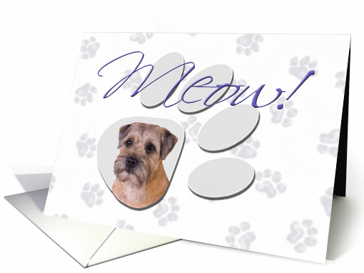 April Fool's Day Greeting - featuring a Border Terrier card (776535)