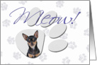 April Fool’s Day Greeting - featuring a black and tan Chihuahua card