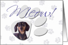 April Fool’s Day Greeting - featuring a black and tan Dachshund card