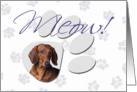 April Fool’s Day Greeting - featuring a red Dachshund card