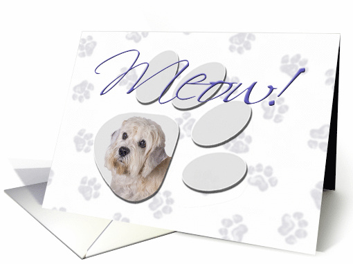 April Fool's Day Greeting - featuring a Dandie Dinmont Terrier card