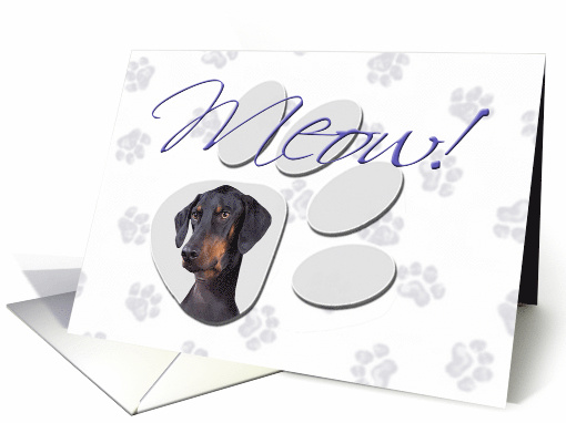 April Fool's Day Greeting - featuring a Doberman Pinscher... (777064)