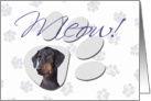 April Fool’s Day Greeting - featuring a Doberman Pinscher with natural drop ears card