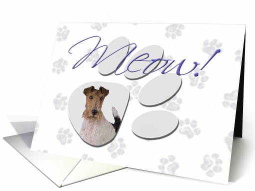 April Fool's Day Greeting - featuring a Wire Fox Terrier card (777569)
