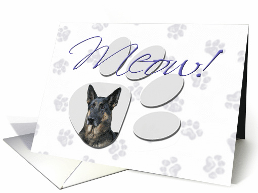 April Fool's Day Greeting - featuring a German Shepherd Dog card