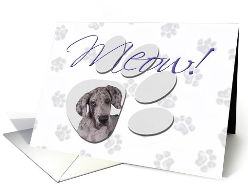 April Fool's Day Greeting - featuring a Great Dane puppy card (778333)