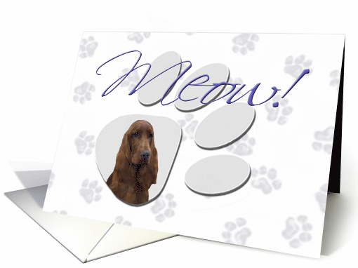 April Fool's Day Greeting - featuring an Irish Setter card (778661)
