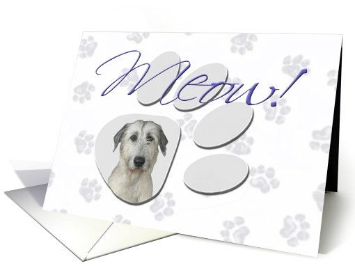 April Fool's Day Greeting - featuring an Irish Wolfhound card (778663)