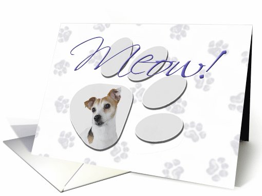 April Fool's Day Greeting - featuring a Jack Russell Terrier card