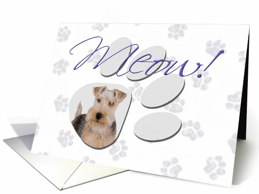 April Fool's Day Greeting - featuring a Lakeland Terrier card (780886)
