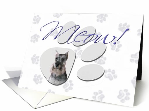 April Fool's Day Greeting - featuring a Miniature Schnauzer card