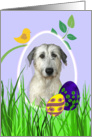 Easter Card featuring an Irish Wolfhound card