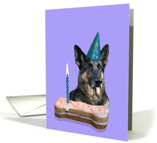 Birthday Card featuring a German Shepherd Dog card (789722)