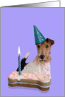 Birthday Card featuring a Wire Fox Terrier card