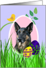 Easter Card featuring a German Shepherd Dog card