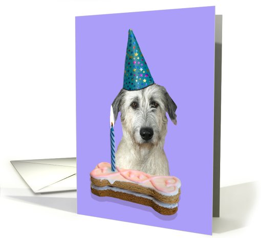 Birthday Card featuring an Irish Wolfhound card (794770)