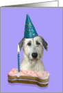 Birthday Card featuring an Irish Wolfhound card