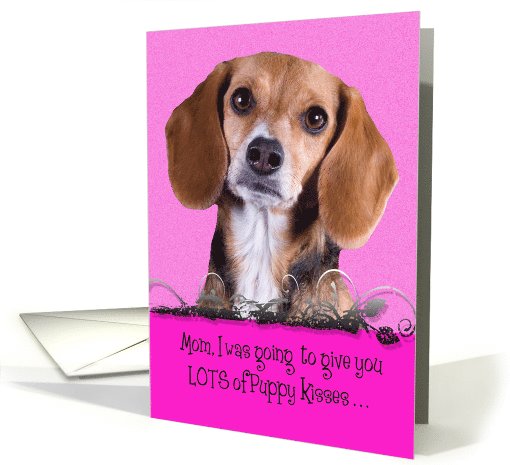 Mothers Day Licker License - featuring a Beagle card (795072)