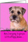 Mothers Day Licker License - featuring a Border Terrier card