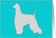 All Occasion - I Love Afghan Hounds card