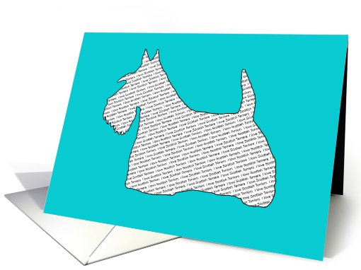 All Occasion - I Love Scottish Terriers card (795967)