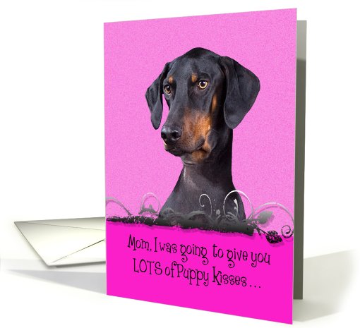 Mothers Day Licker License - featuring a Doberman Pinscher... (796115)