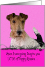 Mother’s Day Licker License - featuring a Wire Fox Terrier card