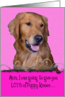 Mother’s Day Licker License - featuring a Golden Retriever card